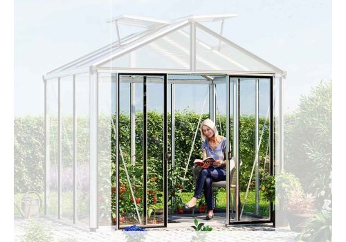 zusätzliche Doppeltür für GWH HERA - Alu Natur