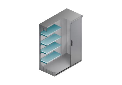 Der Geräteschrank Florian 1507L mit integrierten Regalen – perfekt für eine aufgeräumte Werkstatt. Stabile Konstruktion und durchdachtes Design für eine effiziente Arbeitsumgebung. Entdecken Sie jetzt!
